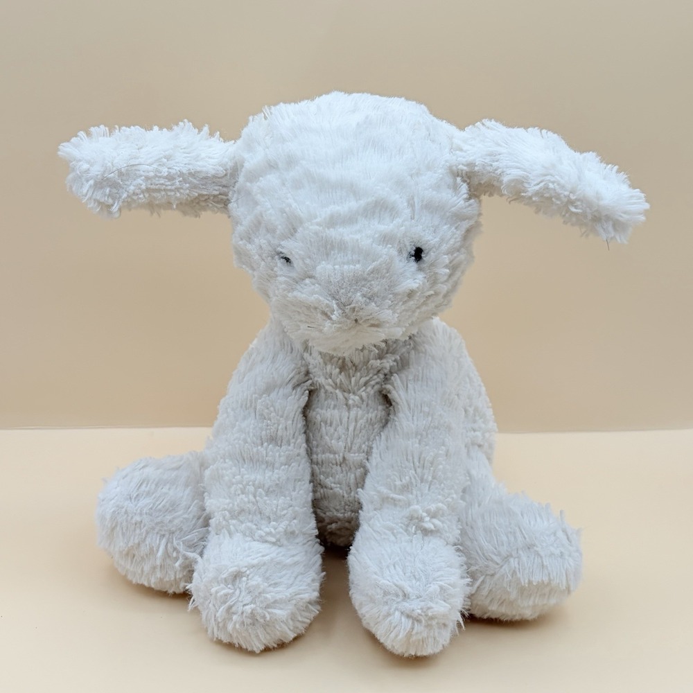 Jellycat Medium Fuddlewuddle Lamb Retired White Face Sheep Retired Cut Tag